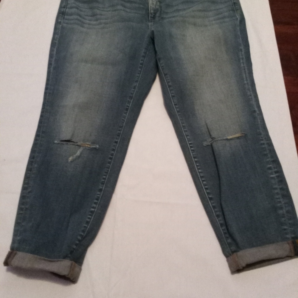 Denim skinny ankle jeans